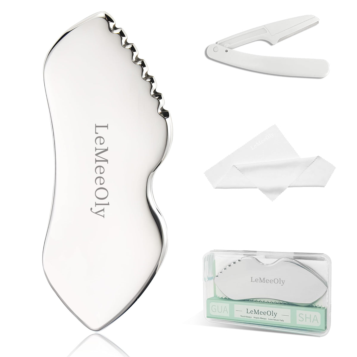 Lemeeoly Stainless Gua Sha Facial Sculptor