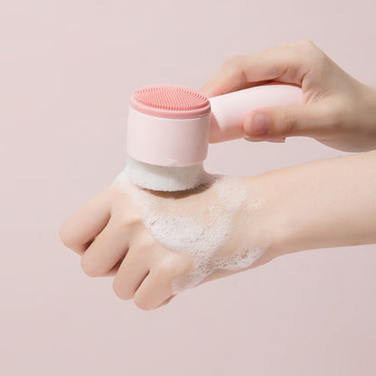 Facial Cleansing Brush with Soft Bristles and Silicone
