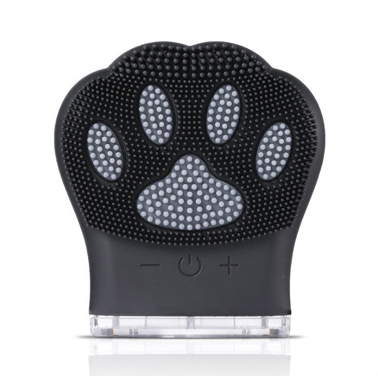 Silicone Facial Cleansing Brush with Cat Paw Design