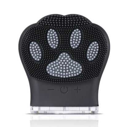 Silicone Facial Cleansing Brush with Cat Paw Design