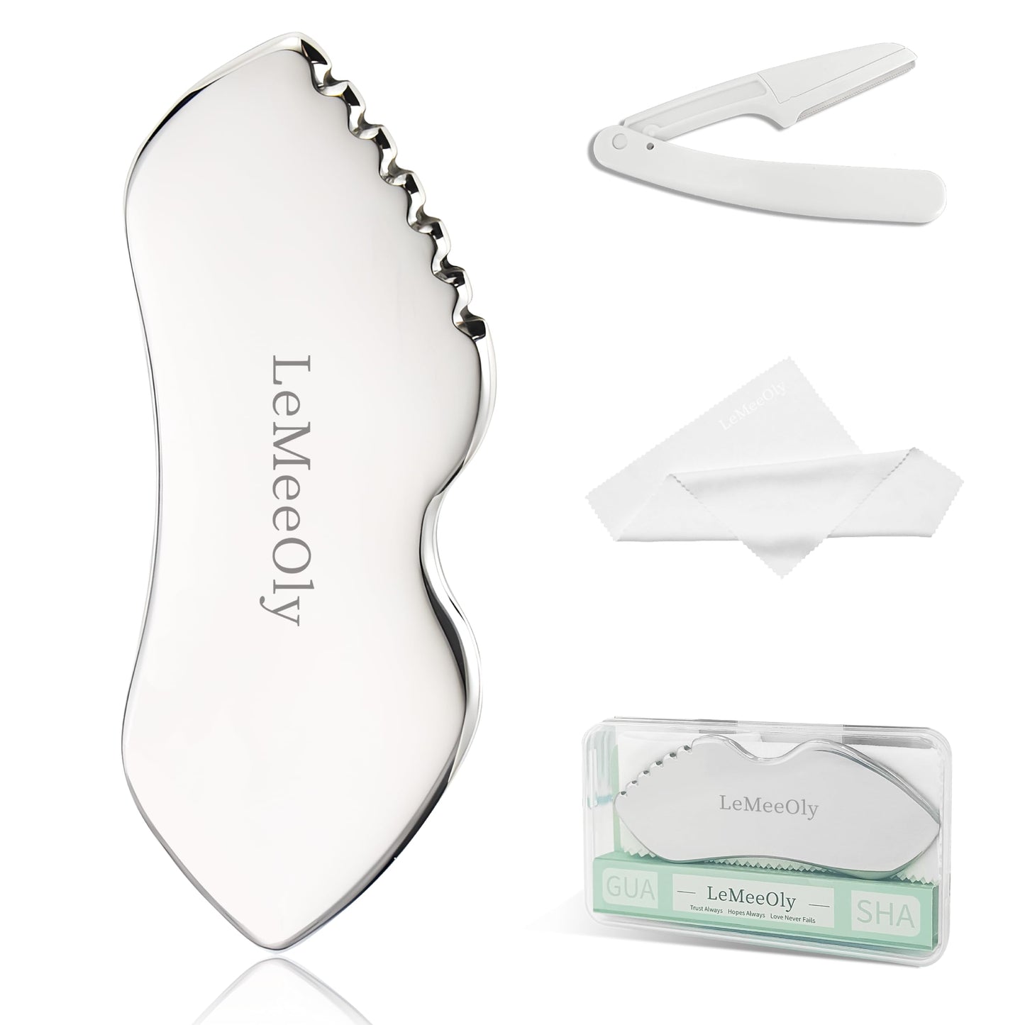 Lemeeoly Stainless Gua Sha Facial Sculptor