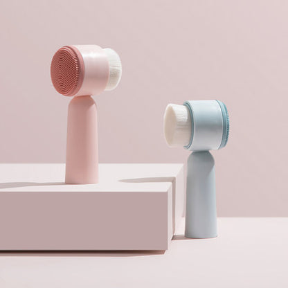 Facial Cleansing Brush with Soft Bristles and Silicone