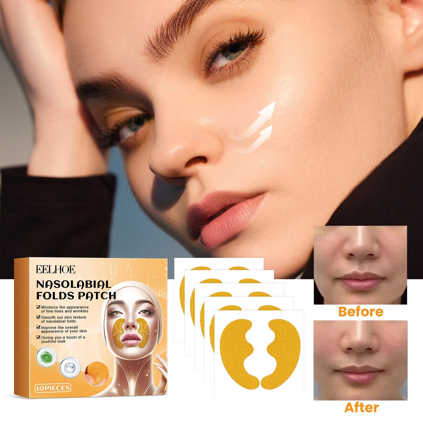 Smoothing Nasolabial Patches with Collagen and Glycerin