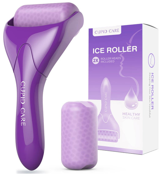 CUPID CARE Dual Ice Roller for Face | Purple