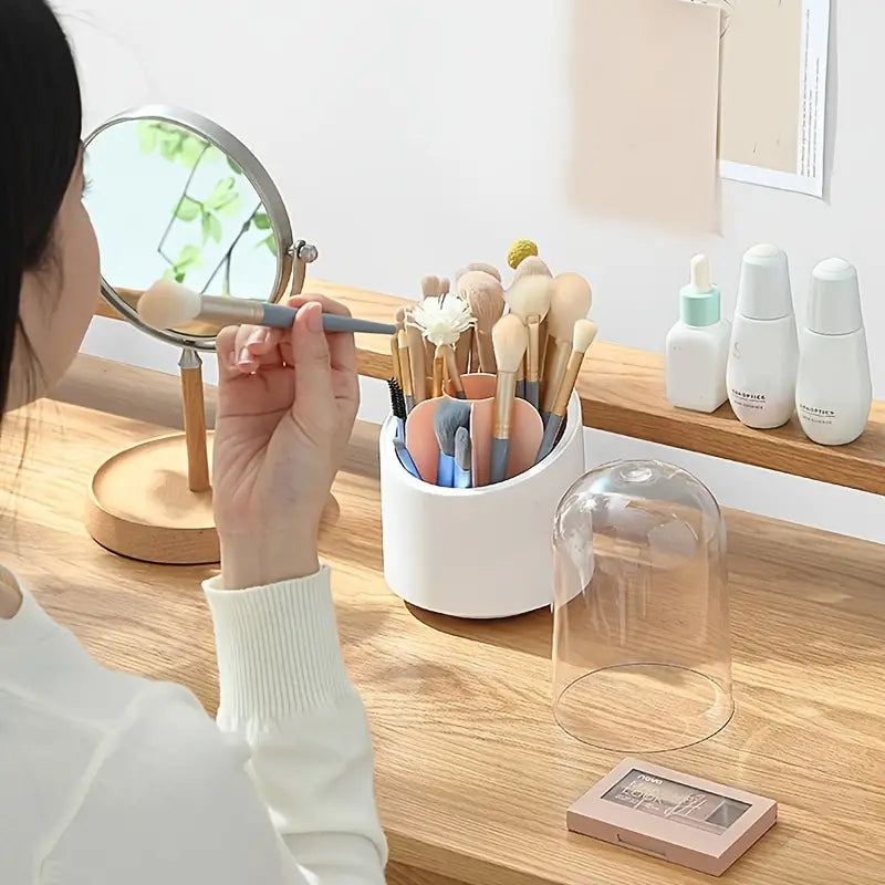 Swivel Cosmetic Brush Organizer