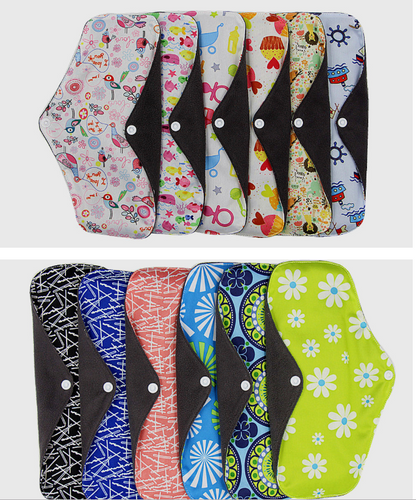 Washable Bamboo Cotton Sanitary Pads with Waterproof Layer