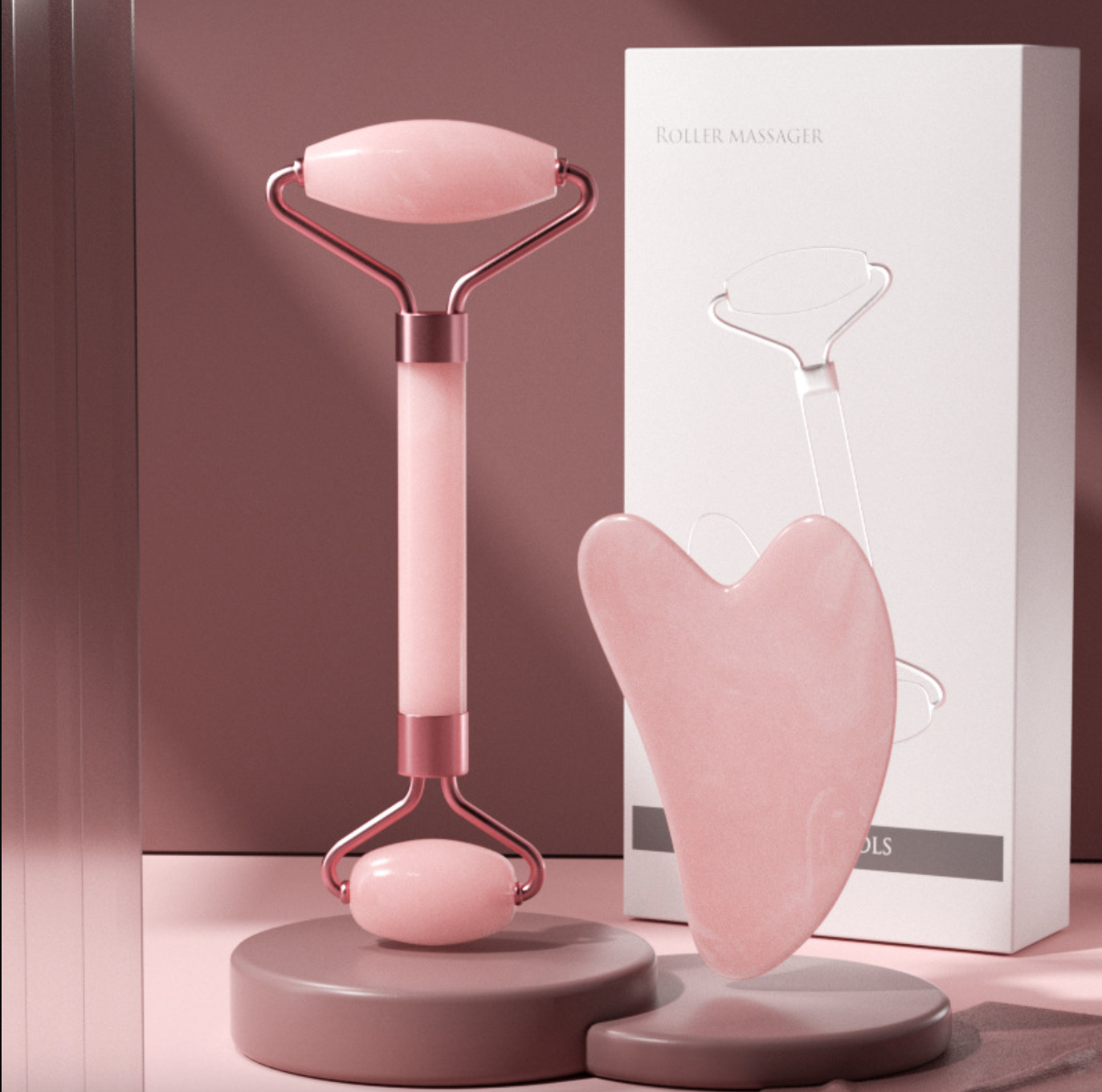Facial Relaxation Roller & Gua Sha Kit