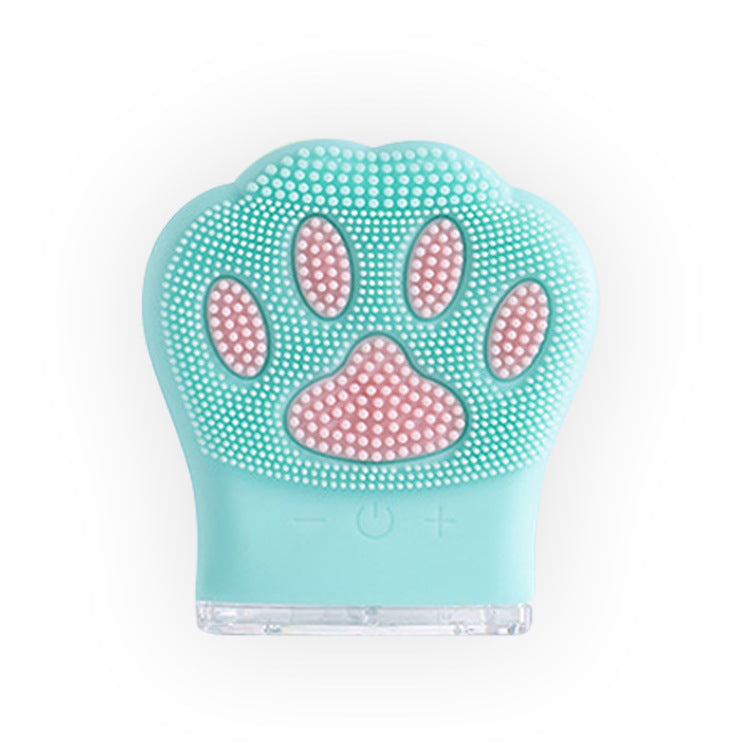 Silicone Facial Cleansing Brush with Cat Paw Design
