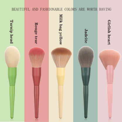 11-Piece Yellow Makeup Brush Set and Beauty Tools