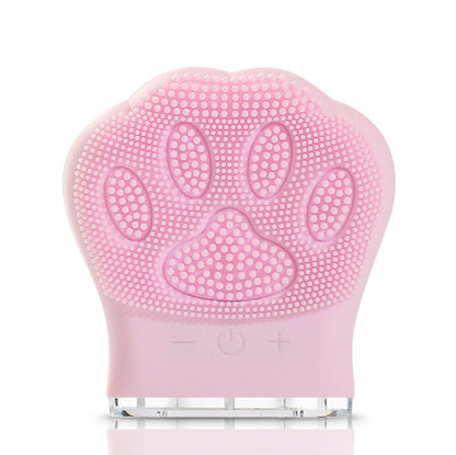 Silicone Facial Cleansing Brush with Cat Paw Design