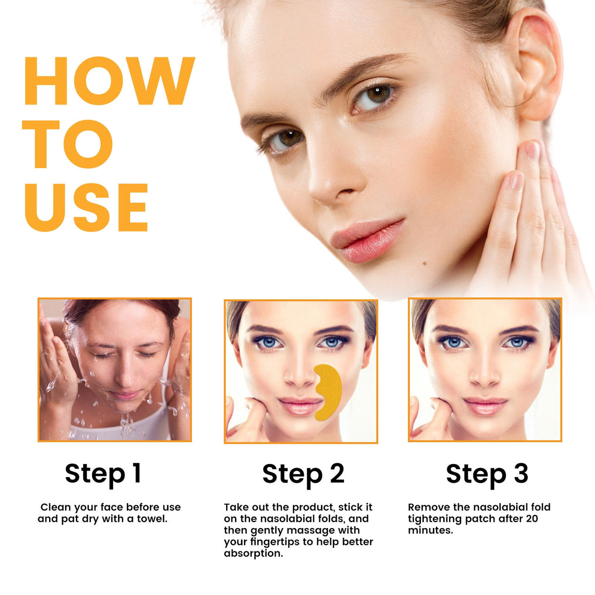 Smoothing Nasolabial Patches with Collagen and Glycerin