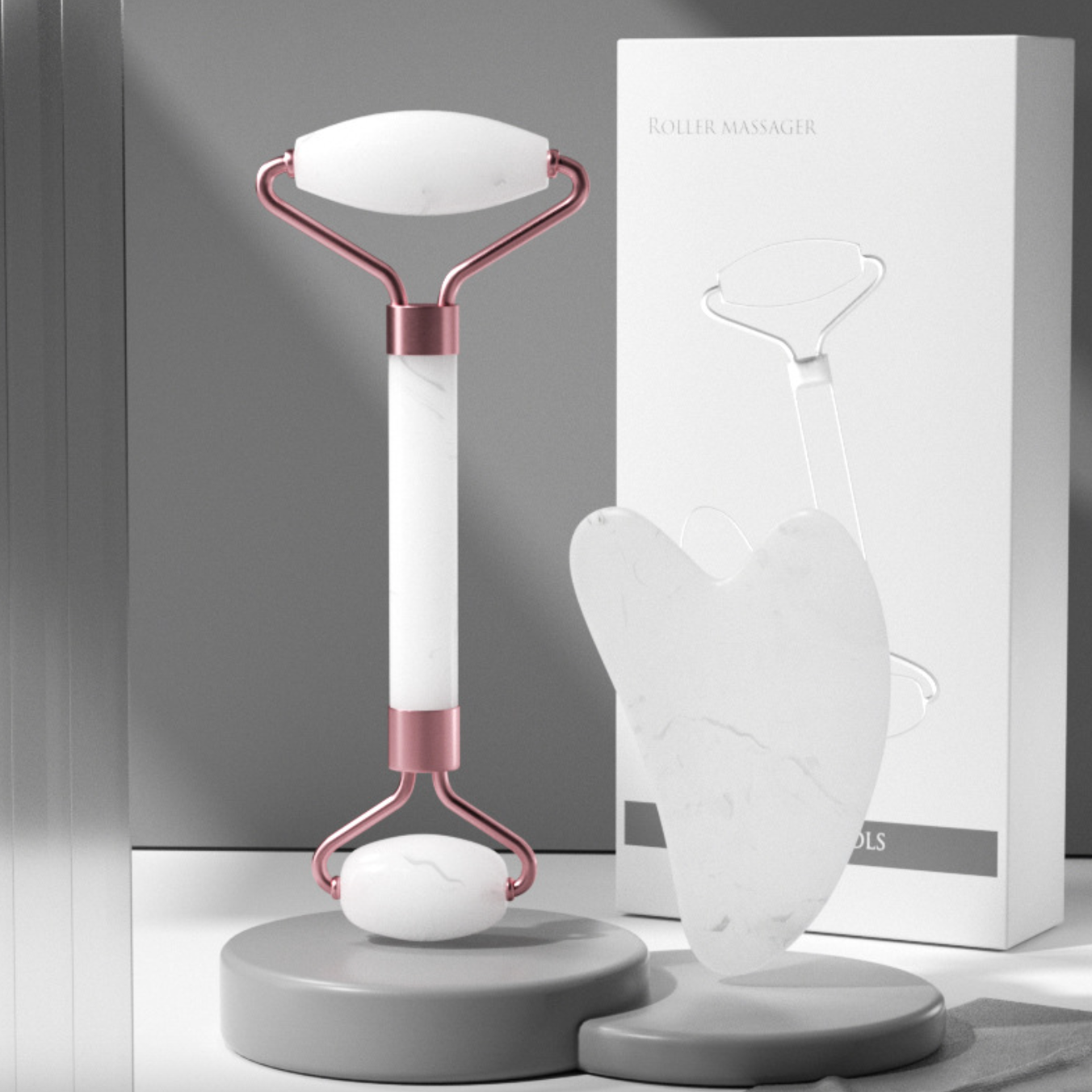 Facial Relaxation Roller & Gua Sha Kit