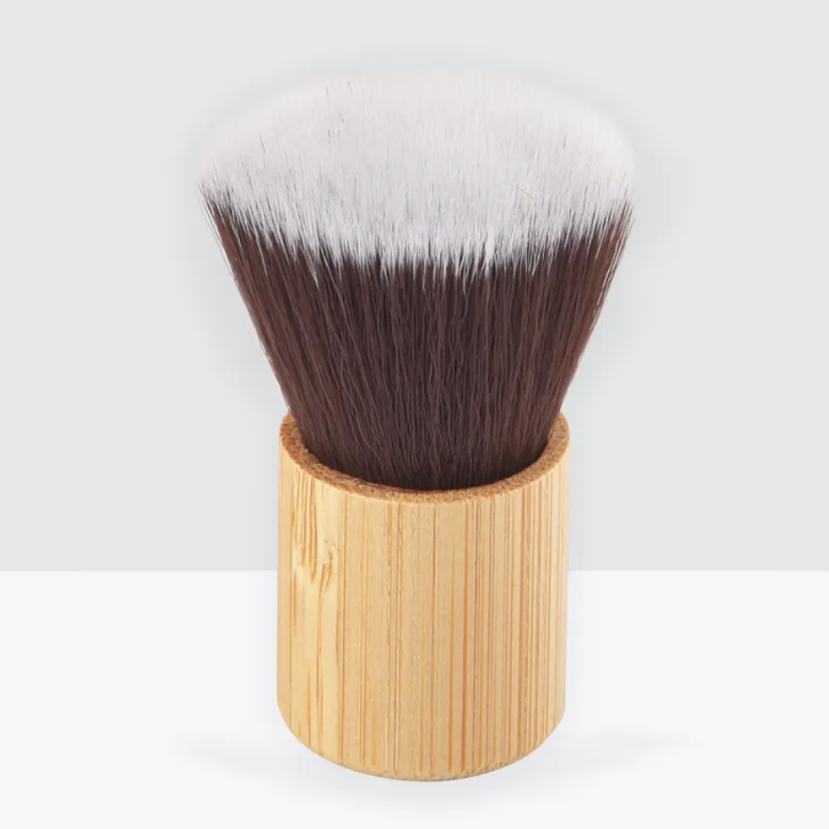 Women's Flat Makeup Brush with Bamboo Handle