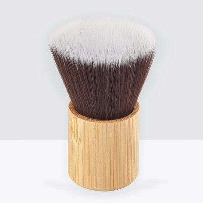 Women's Flat Makeup Brush with Bamboo Handle