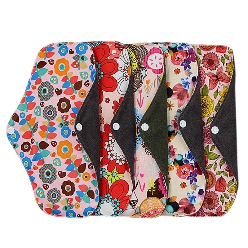 Washable Bamboo Cotton Sanitary Pads with Waterproof Layer