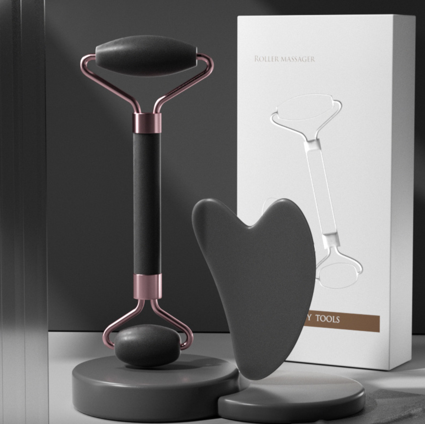 Facial Relaxation Roller & Gua Sha Kit